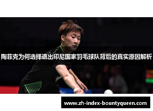 陶菲克为何选择退出印尼国家羽毛球队背后的真实原因解析